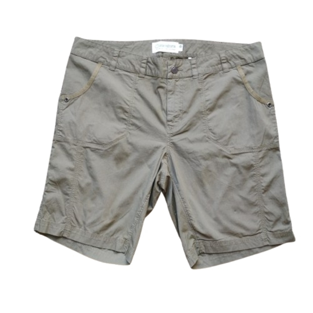 NWT Aventura Deep Olive‑Khaki Shorts 12 Lightweight Cotton 10” Inseam